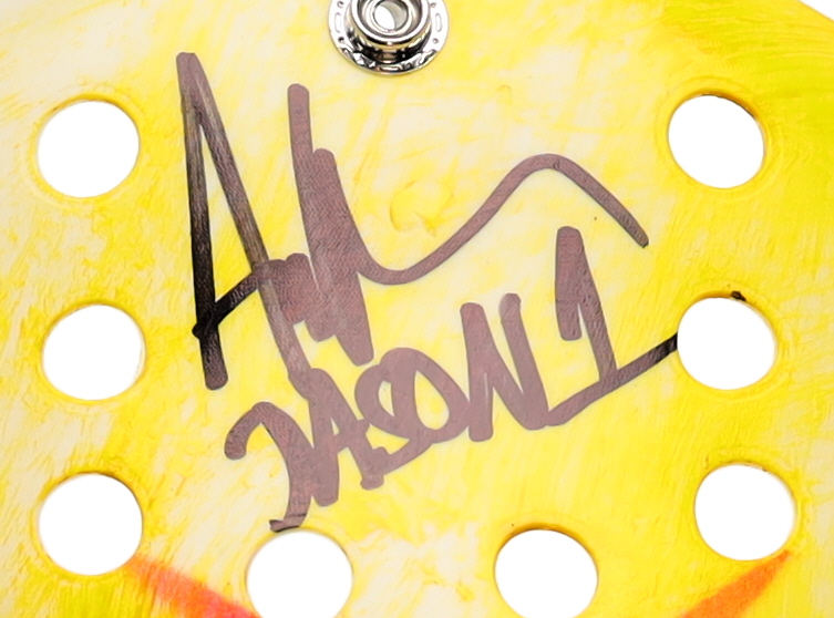 Ari Lehman Signed "Friday the 13th" Jason Voorhees Mask Inscribed "Jason 1" (Schwartz) at PristineAuction.com Ari Lehman Signed "Friday the 13th" Jason Voorhees Mask Inscribed "Jason 1" (Schwartz) at PristineAuction.com