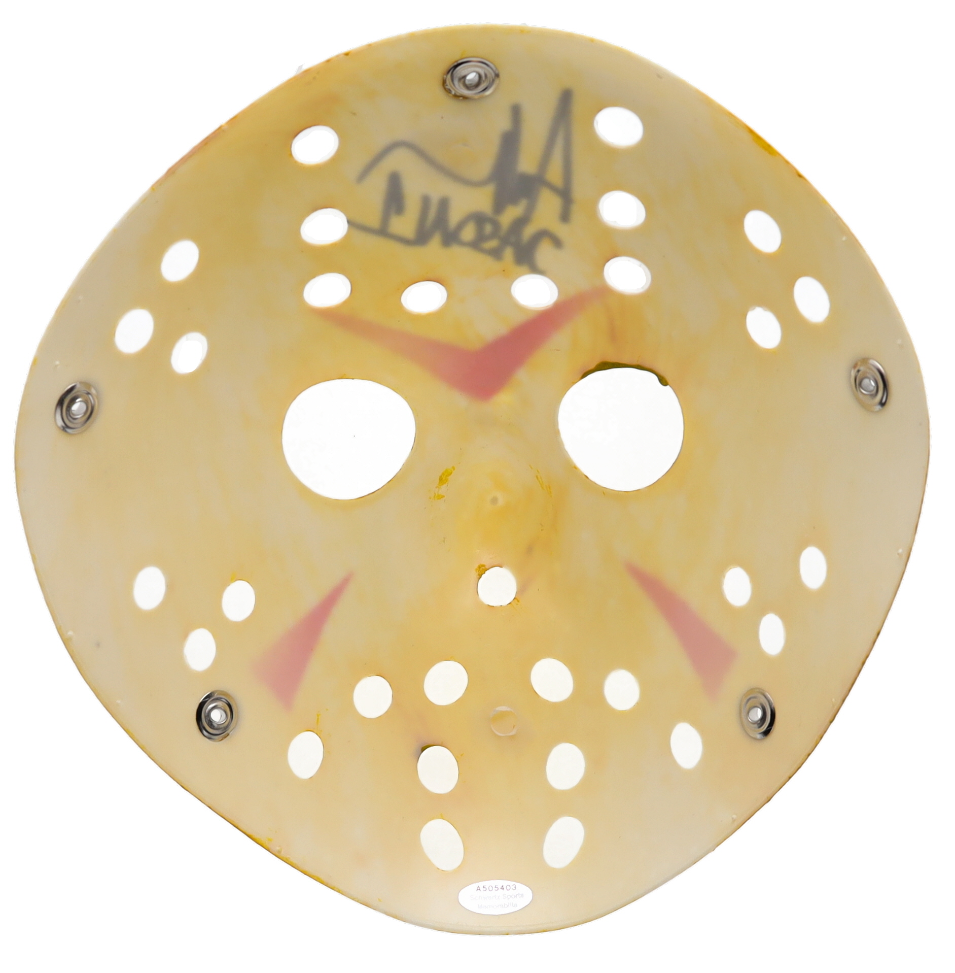 Ari Lehman Signed "Friday the 13th" Jason Voorhees Mask Inscribed "Jason 1" (Schwartz) at PristineAuction.com Ari Lehman Signed "Friday the 13th" Jason Voorhees Mask Inscribed "Jason 1" (Schwartz) at PristineAuction.com