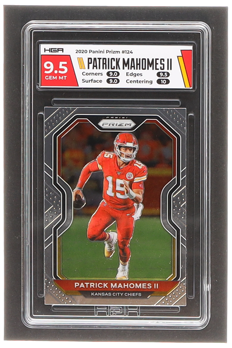 Patrick Mahomes II 2020 Panini Prizm #124 (HGA 9.5) at PristineAuction.com Patrick Mahomes II 2020 Panini Prizm #124 (HGA 9.5) at PristineAuction.com