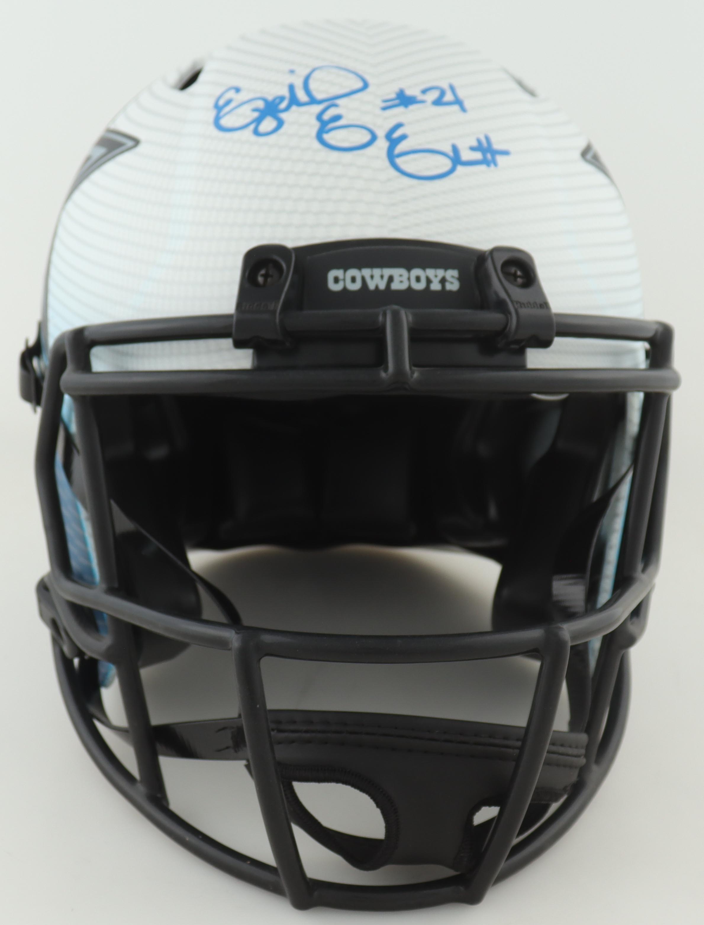 Ezekiel Elliott Signed Cowboys Full-Size Authentic On-Field Hydro-Dipped Speed Helmet (Beckett) at PristineAuction.com Ezekiel Elliott Signed Cowboys Full-Size Authentic On-Field Hydro-Dipped Speed Helmet (Beckett) at PristineAuction.com