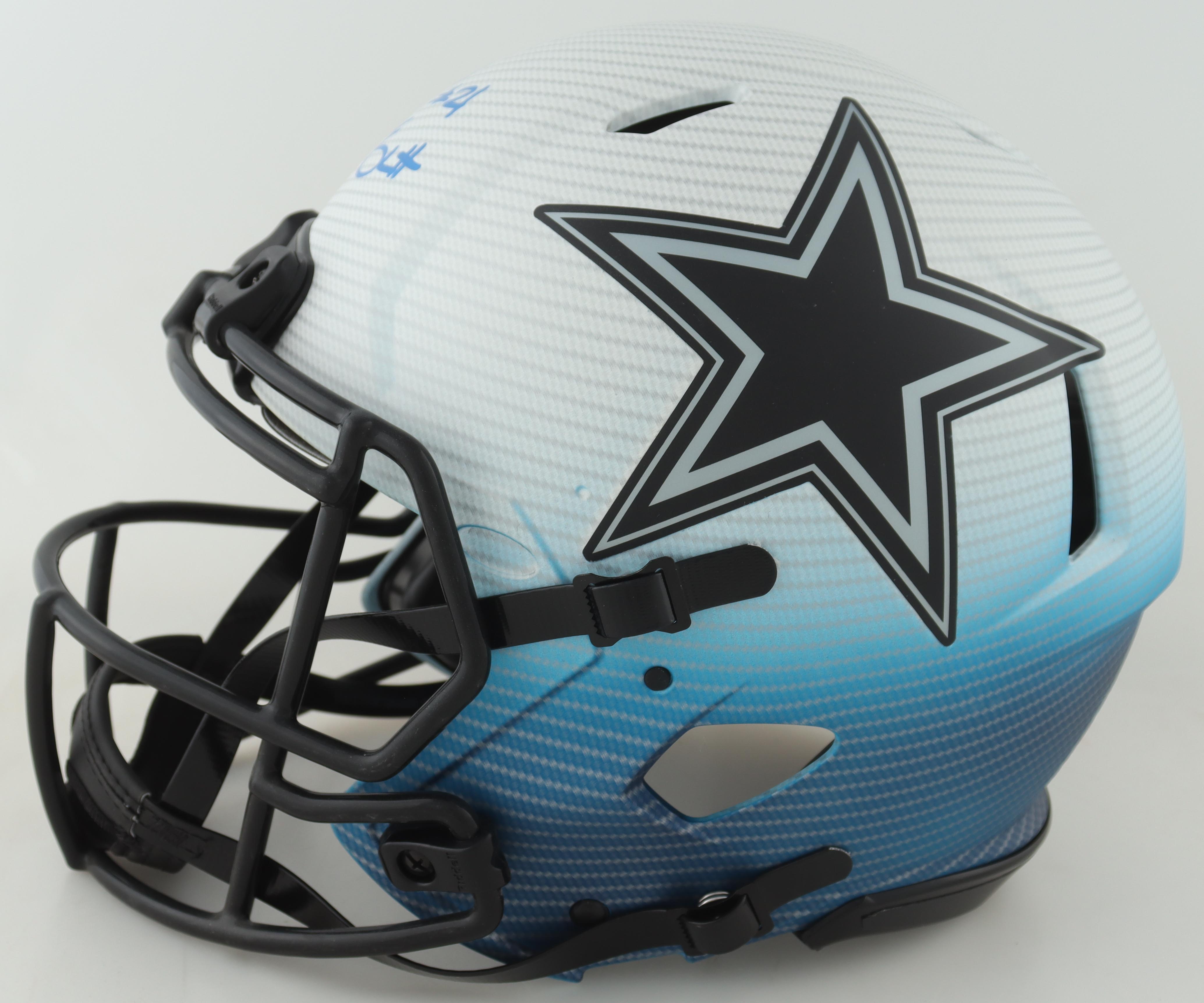 Ezekiel Elliott Signed Cowboys Full-Size Authentic On-Field Hydro-Dipped Speed Helmet (Beckett) at PristineAuction.com Ezekiel Elliott Signed Cowboys Full-Size Authentic On-Field Hydro-Dipped Speed Helmet (Beckett) at PristineAuction.com