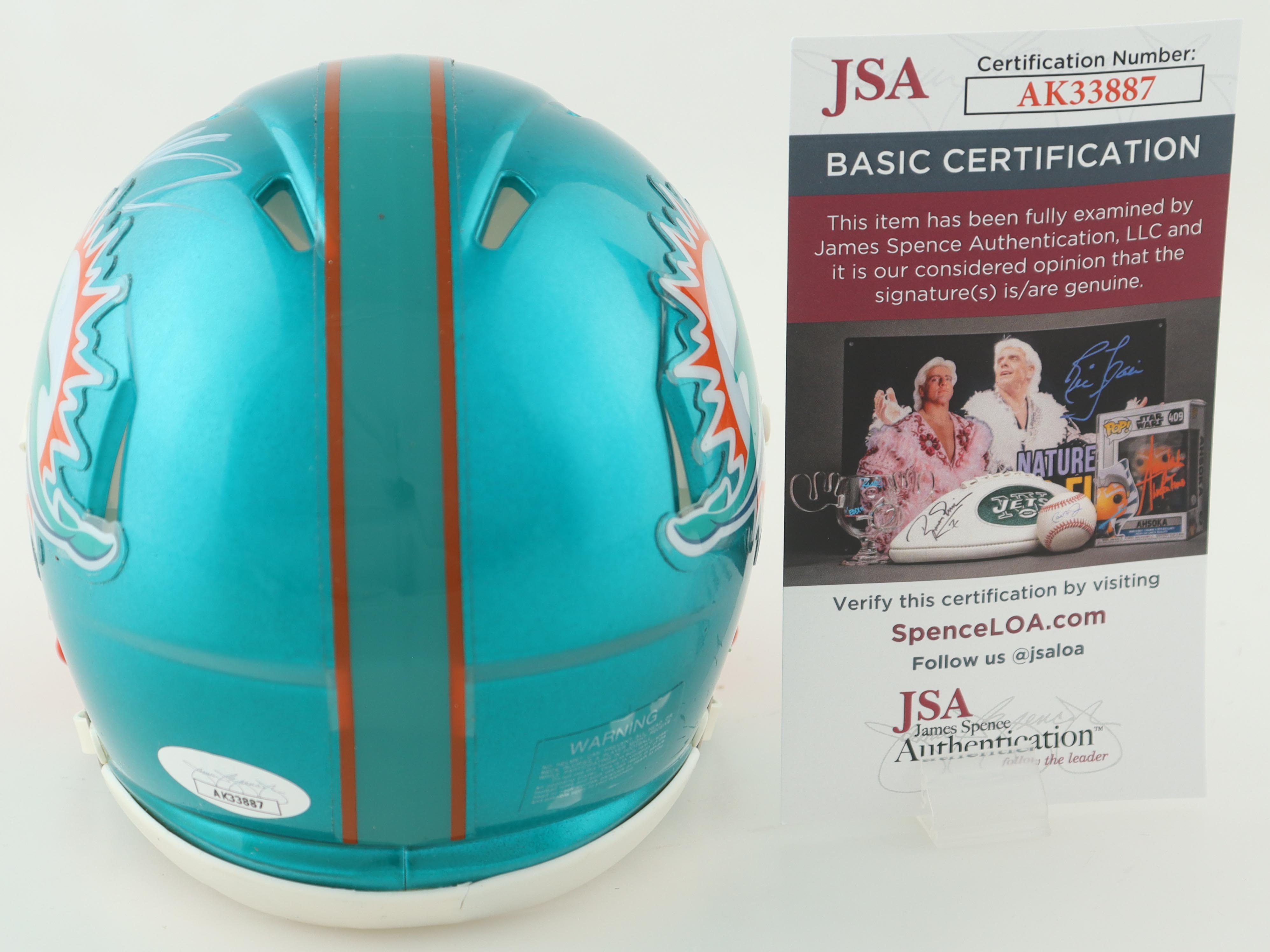 Devon Achane Signed Dolphins Flash Alternate Speed Mini Helmet (JSA) at PristineAuction.com Devon Achane Signed Dolphins Flash Alternate Speed Mini Helmet (JSA) at PristineAuction.com