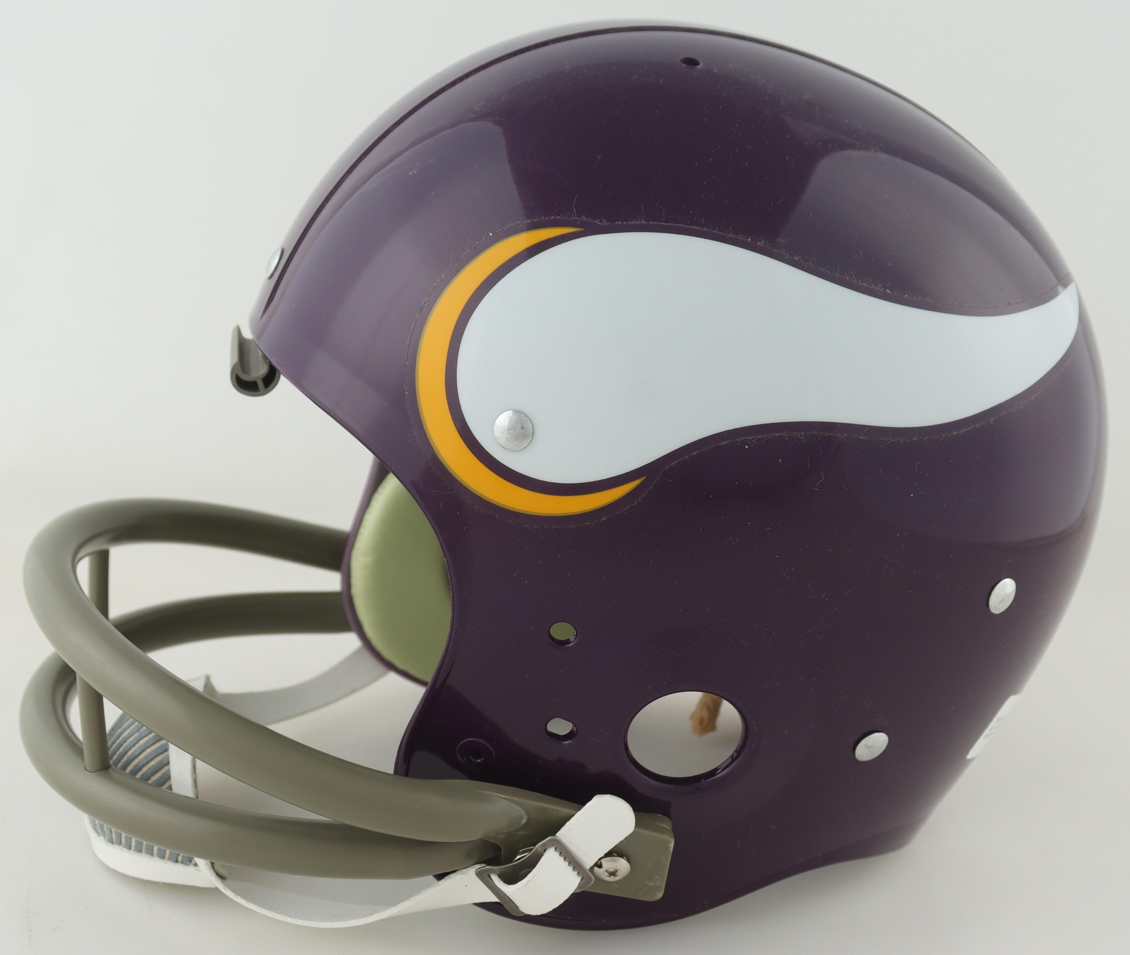 Vikings Full-Size Throwback Helmet Signed By (11) With Warren Moon, Paul Krause, Randy Moss, Cris Carter With Multiple Inscriptions (Beckett) at PristineAuction.com Vikings Full-Size Throwback Helmet Signed By (11) With Warren Moon, Paul Krause, Randy Moss, Cris Carter With Multiple Inscriptions (Beckett) at PristineAuction.com