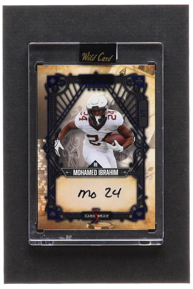 Mohamed Ibrahim 2023 Wild Card 5 Card Draw Autographs Blue #5CDV72 #1/1 ...