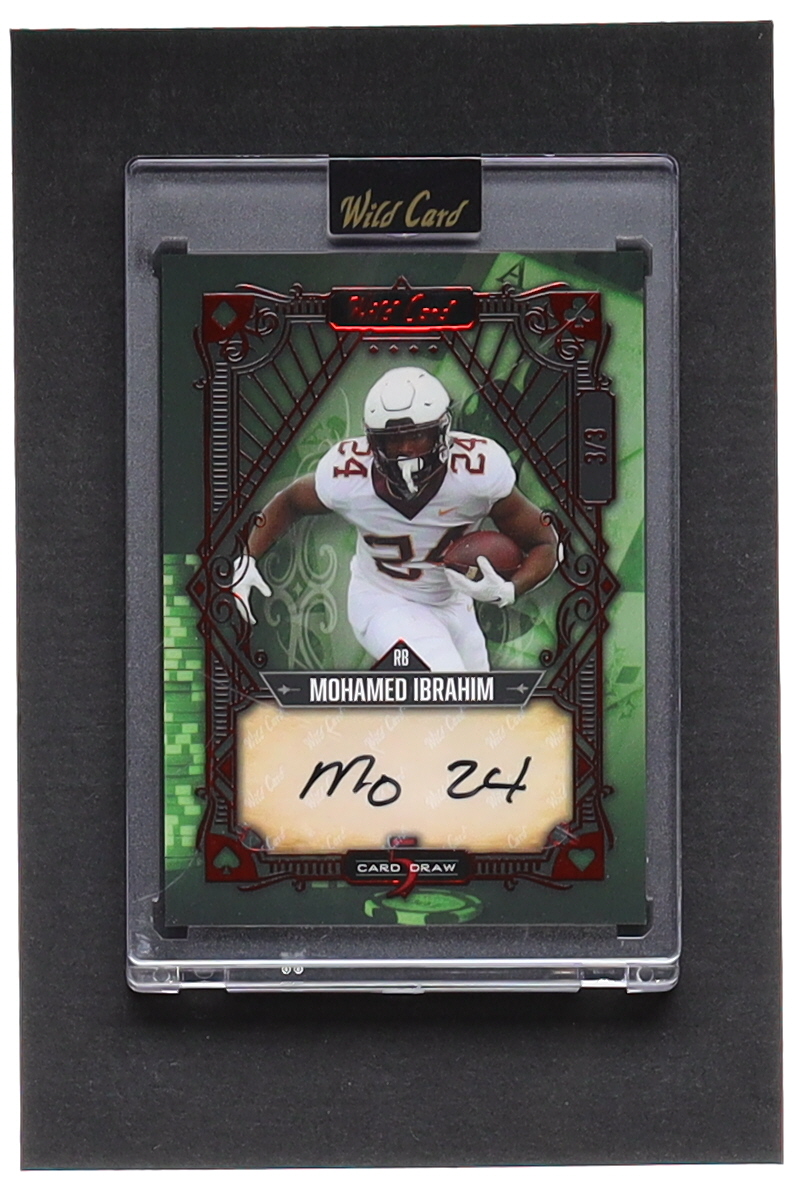 Mohamed Ibrahim 2023 Wild Card 5 Card Draw Autographs Red and Green ...