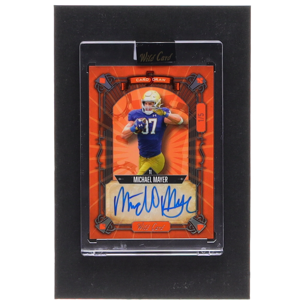 Michael Mayer 2023 Wild Card 5 Card Draw Autographs Orange 5CDC71 1 5 michael-mayer-2023-wild-card-5-card-draw-autographs-orange-5cdc71-1-5