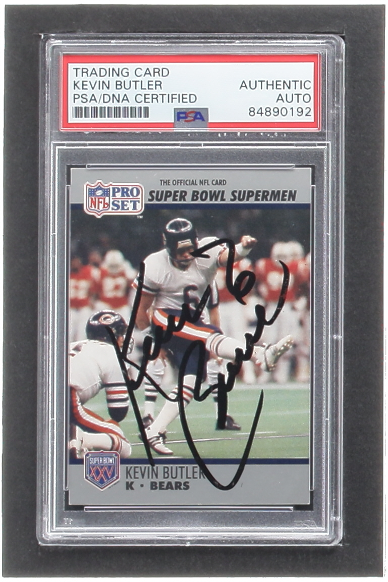 Kevin Butler Signed 1990-91 Pro Set Super Bowl 160 #120 (PSA) at PristineAuction.com Kevin Butler Signed 1990-91 Pro Set Super Bowl 160 #120 (PSA) at PristineAuction.com