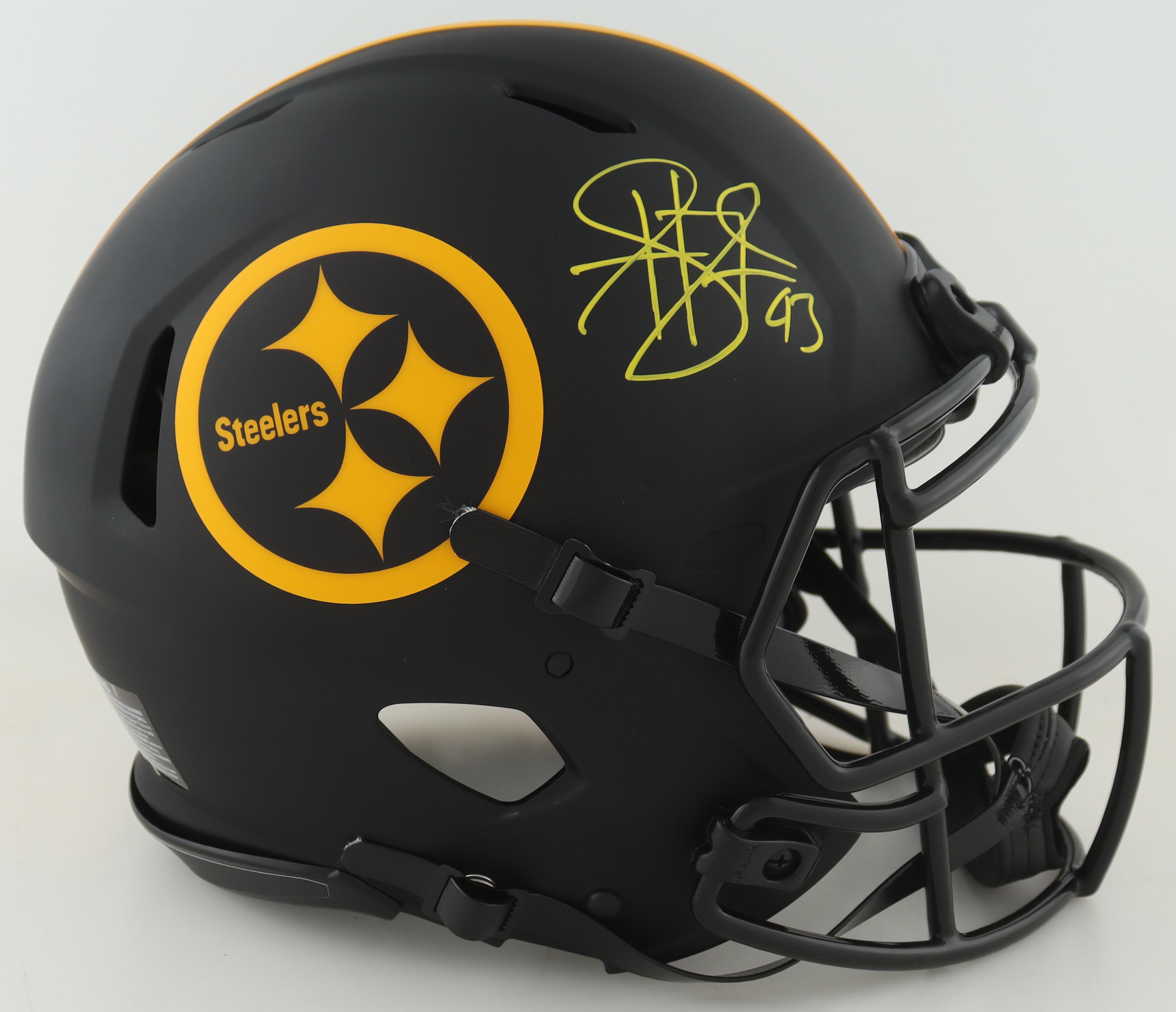 Troy Polamalu Signed Steelers Full-Size Authentic On-Field Eclipse Alternate Speed Helmet (Beckett) at PristineAuction.com Troy Polamalu Signed Steelers Full-Size Authentic On-Field Eclipse Alternate Speed Helmet (Beckett) at PristineAuction.com