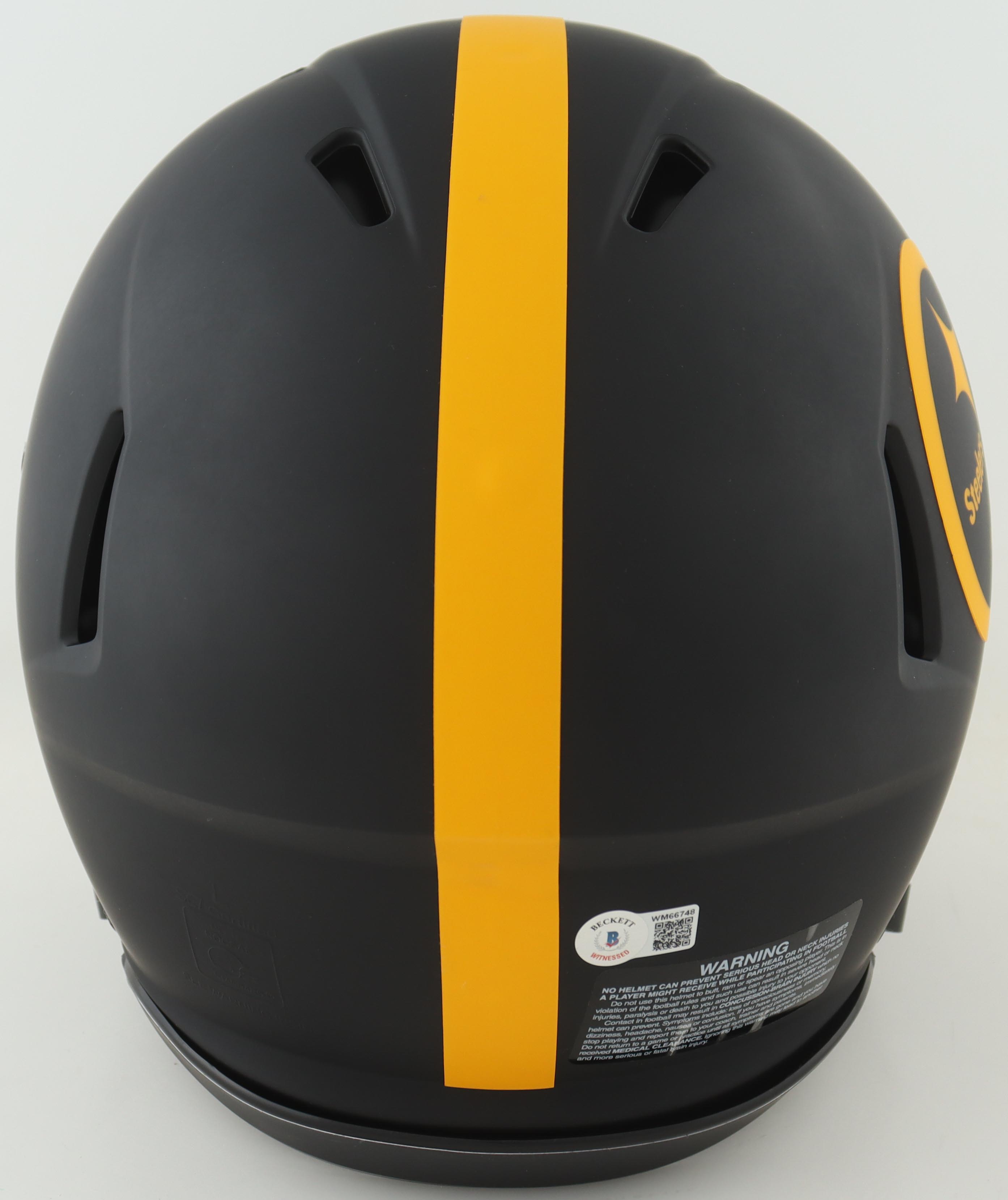 Troy Polamalu Signed Steelers Full-Size Authentic On-Field Eclipse Alternate Speed Helmet (Beckett) at PristineAuction.com Troy Polamalu Signed Steelers Full-Size Authentic On-Field Eclipse Alternate Speed Helmet (Beckett) at PristineAuction.com