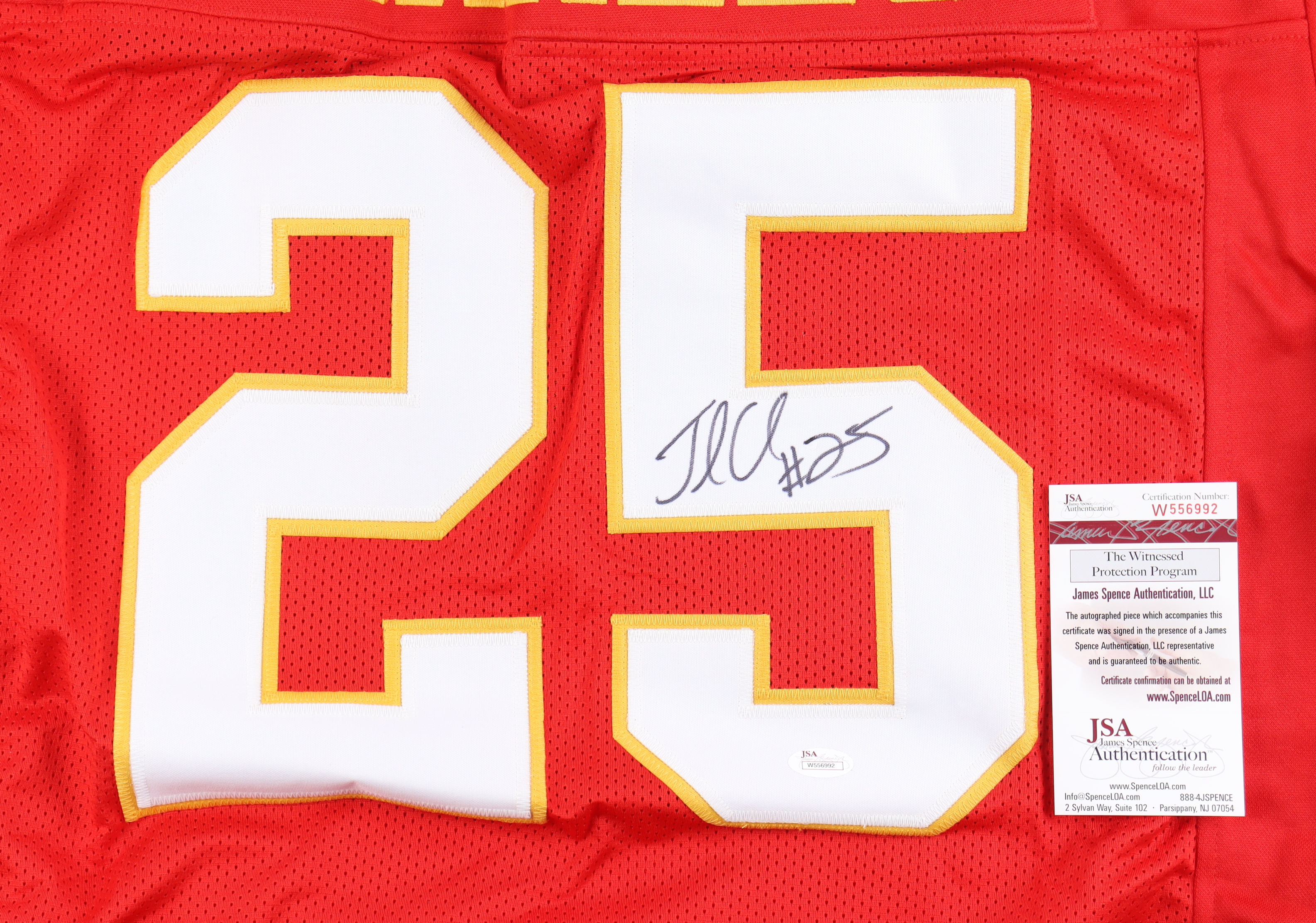 Jamaal Charles Signed Jersey (JSA) at PristineAuction.com Jamaal Charles Signed Jersey (JSA) at PristineAuction.com