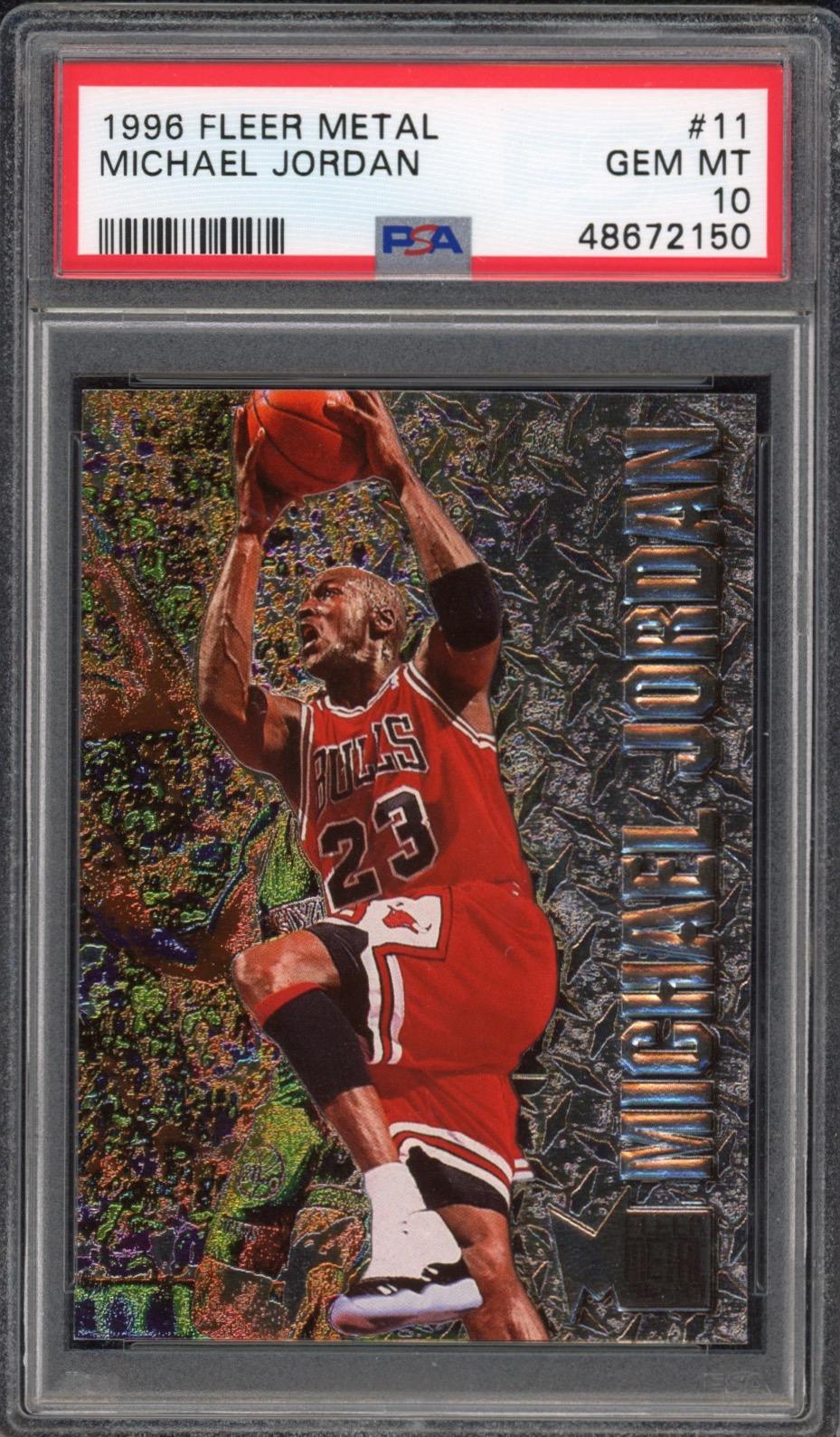 Michael Jordan 1996-97 Metal #11 (PSA 10) at PristineAuction.com Michael Jordan 1996-97 Metal #11 (PSA 10) at PristineAuction.com