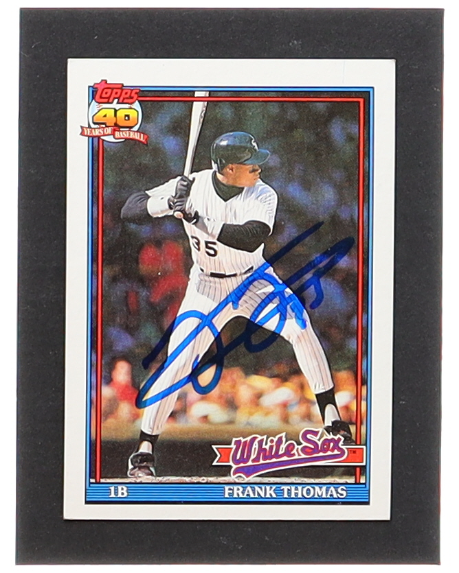 Frank Thomas Signed 1991 Topps #79 (Beckett) at PristineAuction.com Frank Thomas Signed 1991 Topps #79 (Beckett) at PristineAuction.com