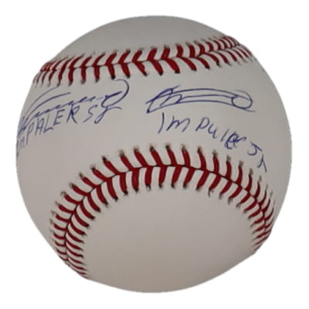 Vladimir Guerrero Jr. & Vladimir Guerrero Sr. Signed OML Baseball