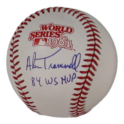 Alan Trammell Signed 1984 World Series Baseball Inscribed "84 WS MVP" (PSA) at PristineAuction.com Alan Trammell Signed 1984 World Series Baseball Inscribed "84 WS MVP" (PSA) at PristineAuction.com