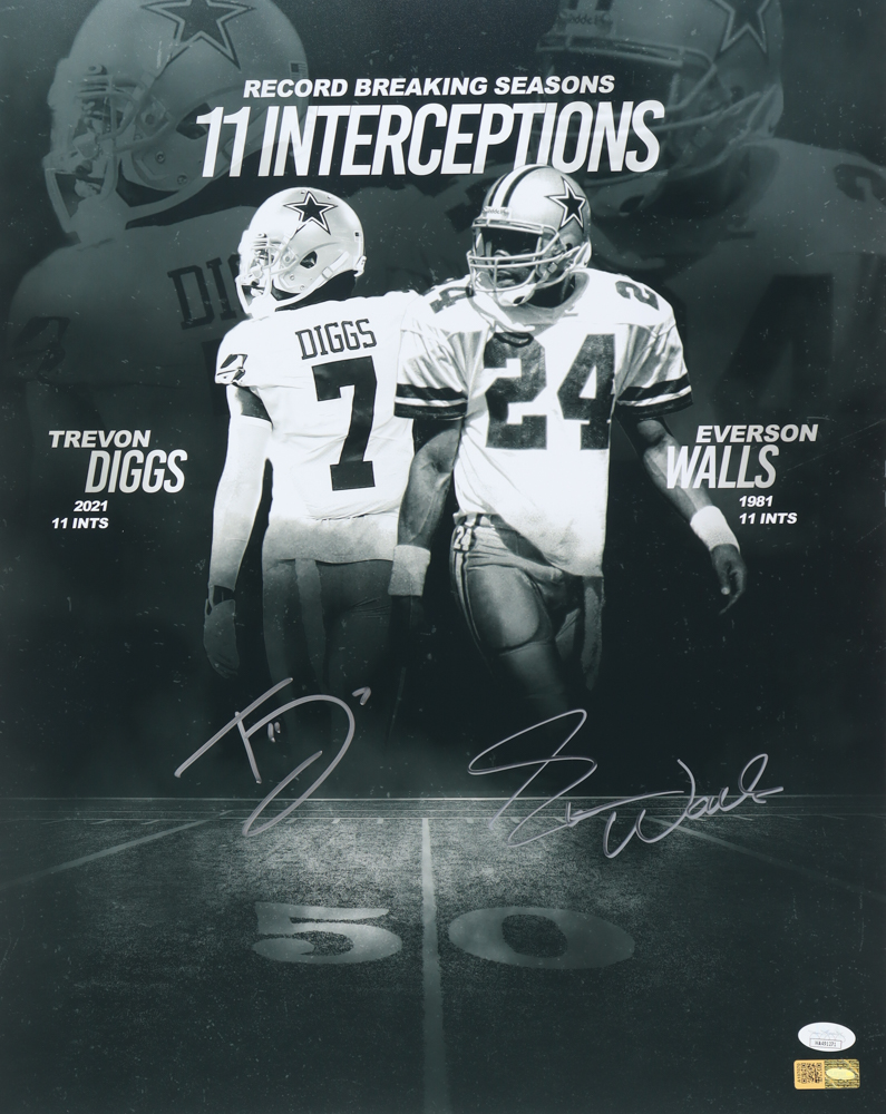 Trevon Diggs & Everson Walls Signed Cowboys 16x20 Photo (JSA) at PristineAuction.com Trevon Diggs & Everson Walls Signed Cowboys 16x20 Photo (JSA) at PristineAuction.com