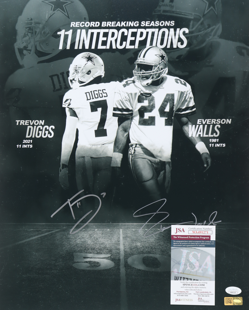 Trevon Diggs & Everson Walls Signed Cowboys 16x20 Photo (JSA) at PristineAuction.com Trevon Diggs & Everson Walls Signed Cowboys 16x20 Photo (JSA) at PristineAuction.com