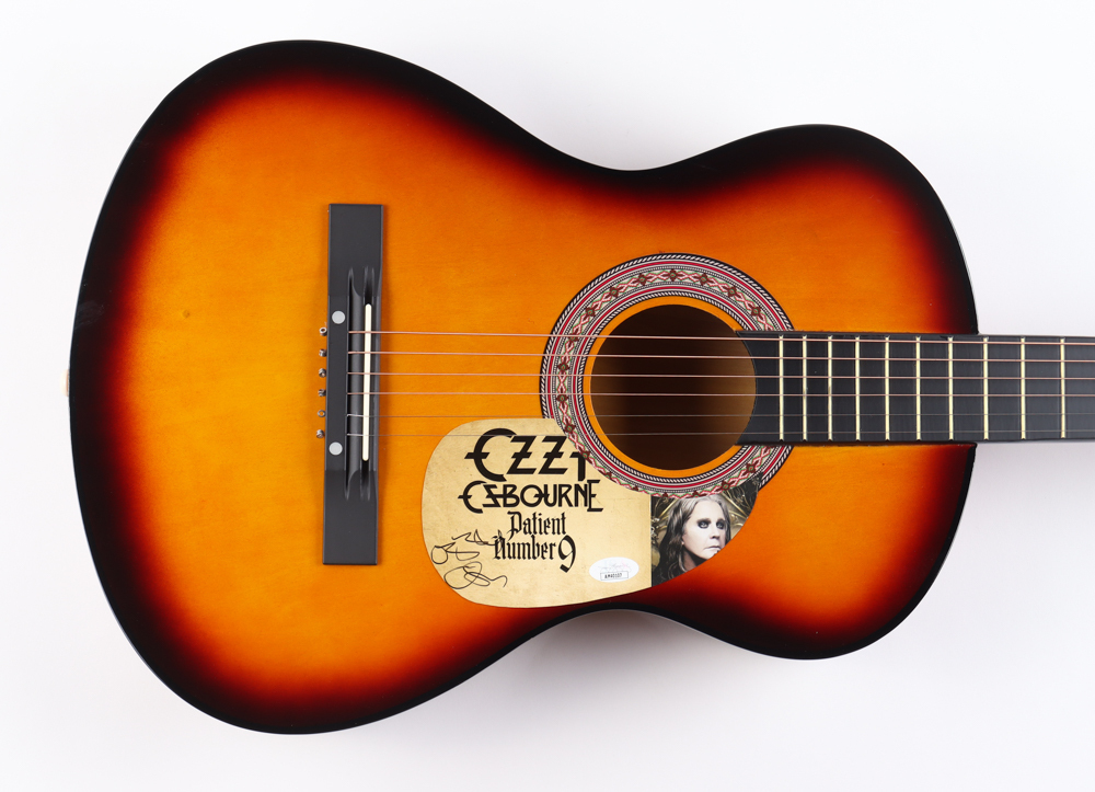 Ozzy Osbourne Signed 38" Acoustic Guitar (JSA) at PristineAuction.com Ozzy Osbourne Signed 38" Acoustic Guitar (JSA) at PristineAuction.com