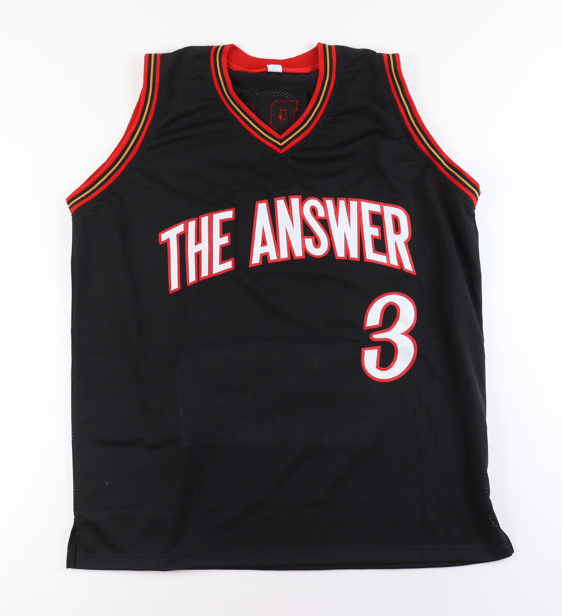 Allen Iverson Signed Career Stat Jersey (Beckett) at PristineAuction.com Allen Iverson Signed Career Stat Jersey (Beckett) at PristineAuction.com