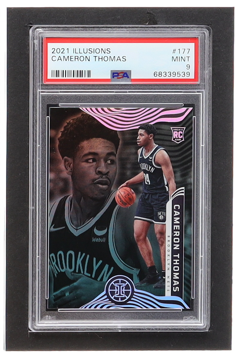 Cameron Thomas 2021-22 Panini Illusions #177 RC (PSA 9) at PristineAuction.com Cameron Thomas 2021-22 Panini Illusions #177 RC (PSA 9) at PristineAuction.com