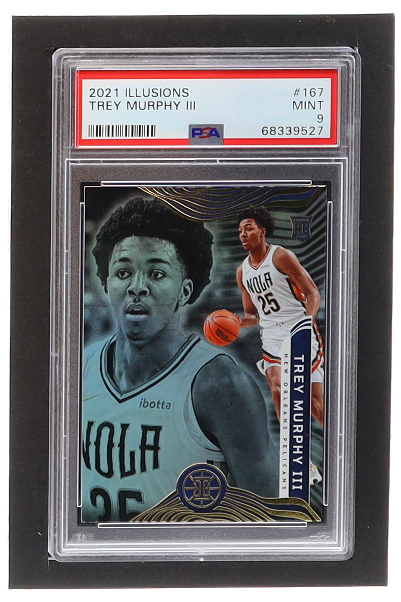 Trey Murphy III 2021-22 Panini Illusions #167 RC (PSA 9) at PristineAuction.com Trey Murphy III 2021-22 Panini Illusions #167 RC (PSA 9) at PristineAuction.com