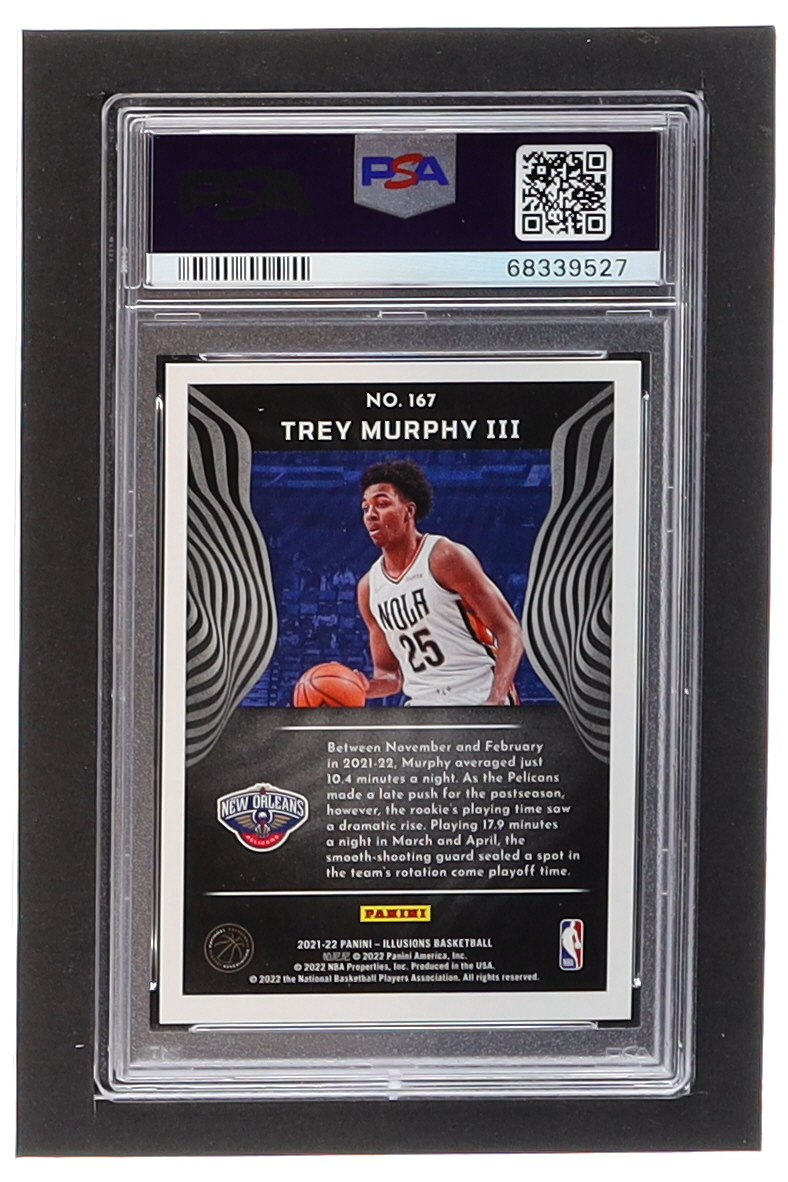 Trey Murphy III 2021-22 Panini Illusions #167 RC (PSA 9) at PristineAuction.com Trey Murphy III 2021-22 Panini Illusions #167 RC (PSA 9) at PristineAuction.com