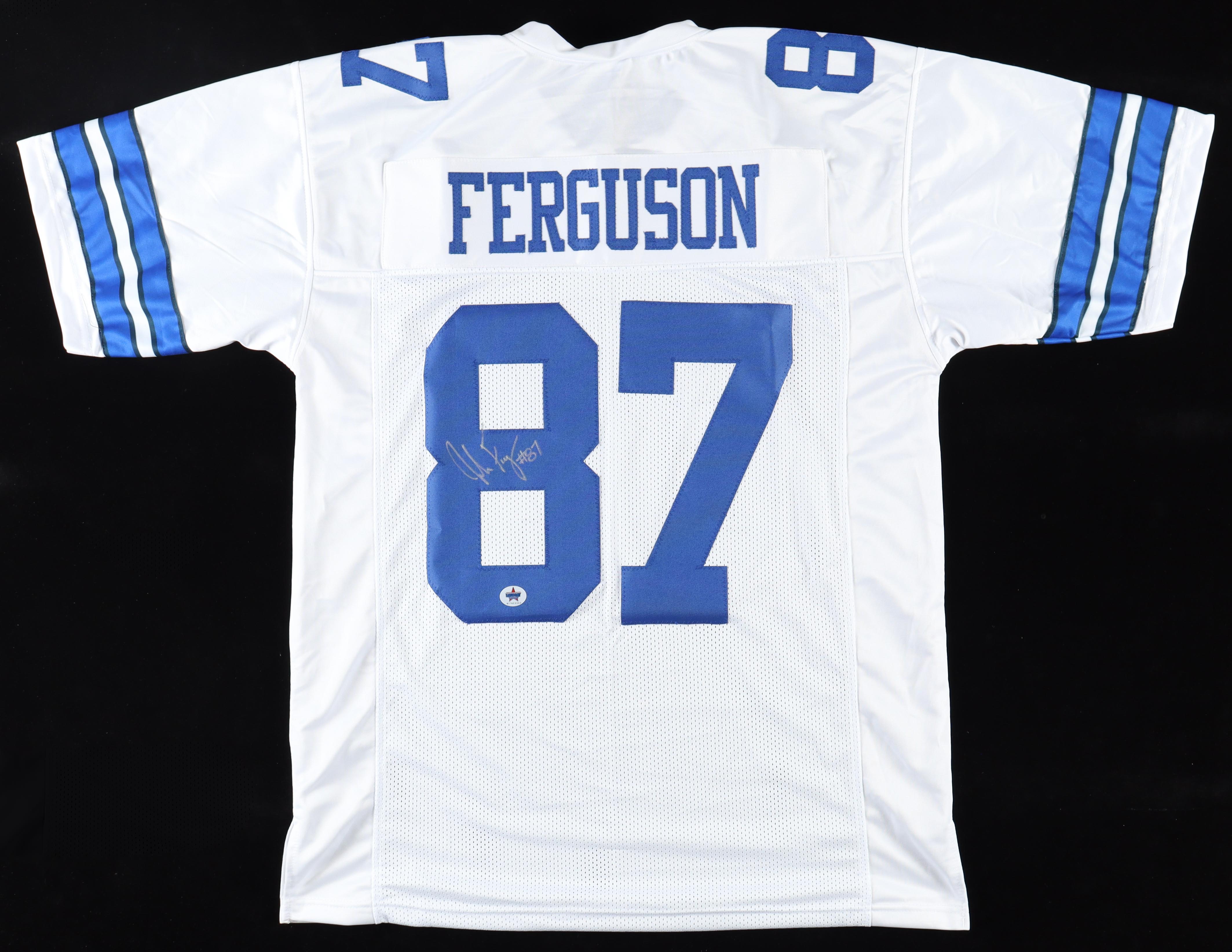 Jake Ferguson Signed Jersey (Gameday) at PristineAuction.com Jake Ferguson Signed Jersey (Gameday) at PristineAuction.com