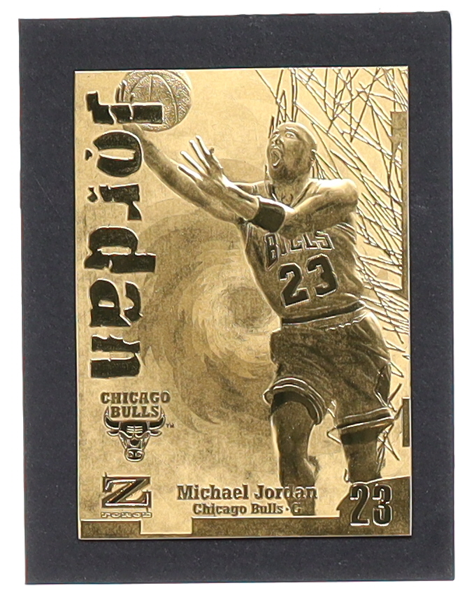 Michael Jordan 1997 Skybox Z-Force 23Kt Gold Card at PristineAuction.com Michael Jordan 1997 Skybox Z-Force 23Kt Gold Card at PristineAuction.com