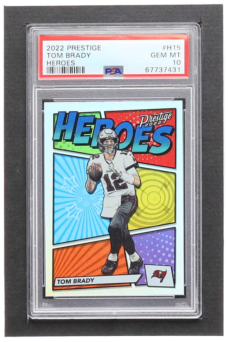 Tom Brady 2022 Prestige Heroes #15 (PSA 10) at PristineAuction.com Tom Brady 2022 Prestige Heroes #15 (PSA 10) at PristineAuction.com