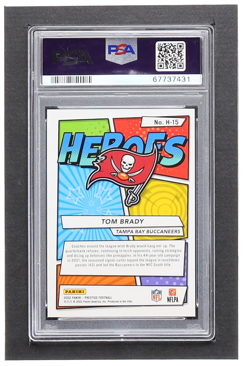 Tom Brady 2022 Prestige Heroes #15 (PSA 10) at PristineAuction.com Tom Brady 2022 Prestige Heroes #15 (PSA 10) at PristineAuction.com