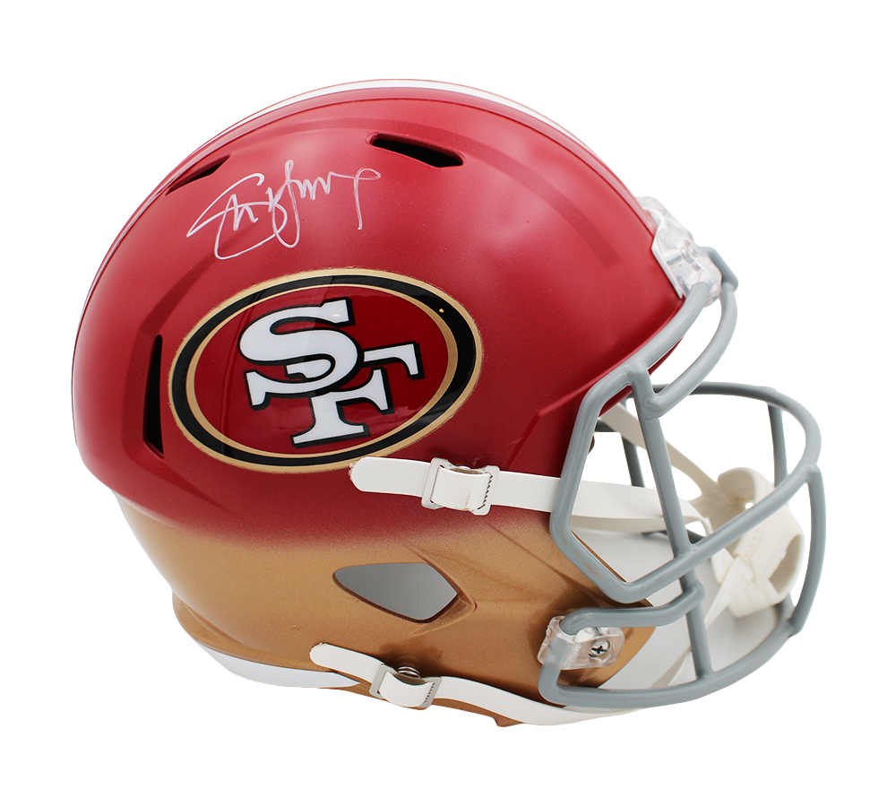 Steve Young Signed 49ers Full-Size Speed Helmet (Radtke) at PristineAuction.com Steve Young Signed 49ers Full-Size Speed Helmet (Radtke) at PristineAuction.com