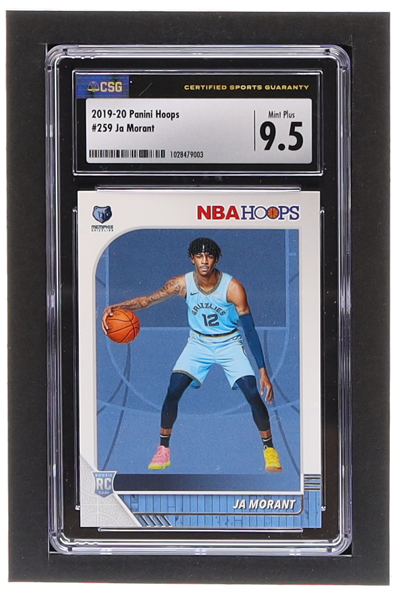 Ja Morant 2019-20 Hoops #259 RC (CSG 9.5) at PristineAuction.com Ja Morant 2019-20 Hoops #259 RC (CSG 9.5) at PristineAuction.com