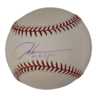 Dontrelle Willis Signed OML Baseball Inscribed "NL ROY 03" (PSA) at PristineAuction.com
