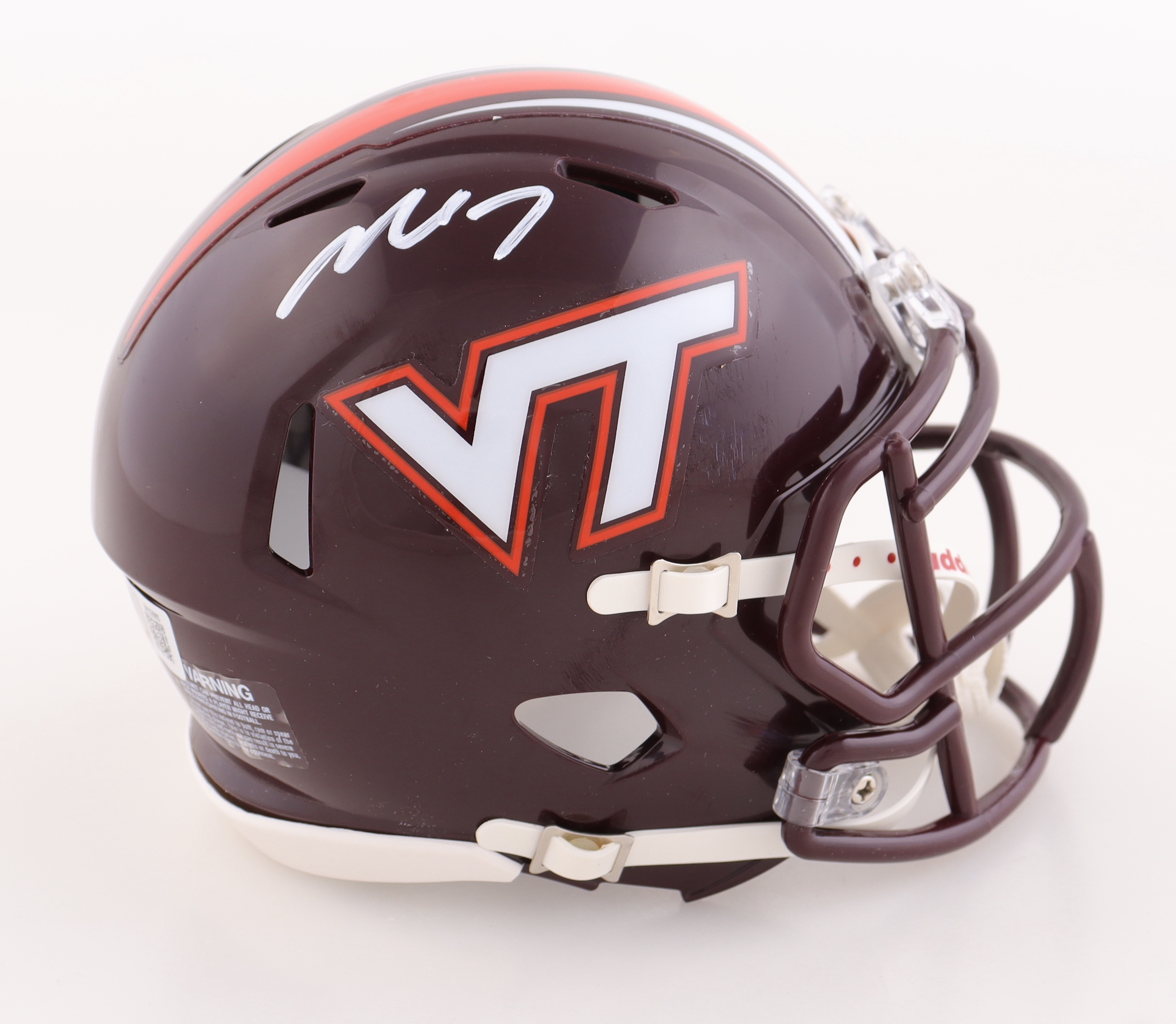 Michael Vick Signed Virginia Tech Hokies Speed Mini Helmet (Beckett) at PristineAuction.com Michael Vick Signed Virginia Tech Hokies Speed Mini Helmet (Beckett) at PristineAuction.com