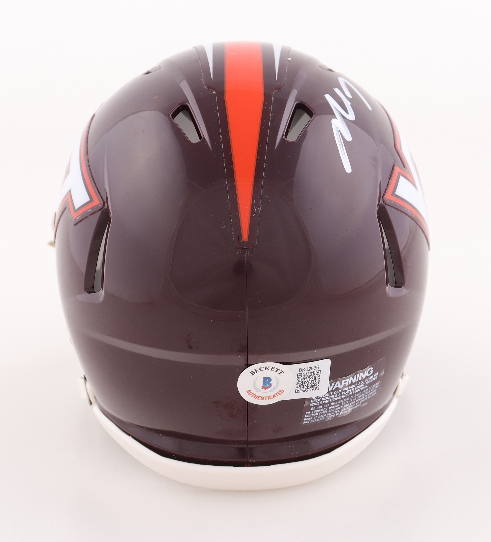 Michael Vick Signed Virginia Tech Hokies Speed Mini Helmet (Beckett) at PristineAuction.com Michael Vick Signed Virginia Tech Hokies Speed Mini Helmet (Beckett) at PristineAuction.com