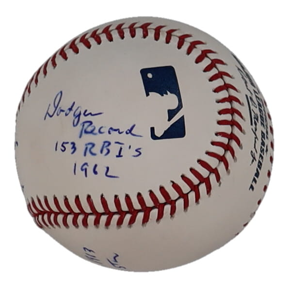 Tommy Davis Signed OML Baseball with Multiple Career Inscriptions (PSA) at PristineAuction.com Tommy Davis Signed OML Baseball with Multiple Career Inscriptions (PSA) at PristineAuction.com