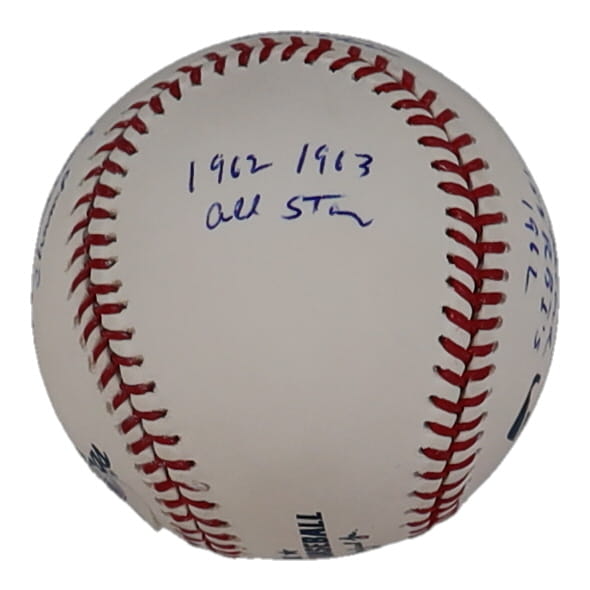 Tommy Davis Signed OML Baseball with Multiple Career Inscriptions (PSA) at PristineAuction.com Tommy Davis Signed OML Baseball with Multiple Career Inscriptions (PSA) at PristineAuction.com