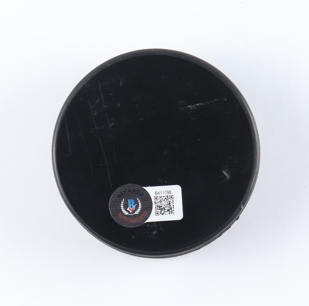 Mike Eruzione Signed Miracle on Ice Logo Hockey Puck (Beckett) at PristineAuction.com Mike Eruzione Signed Miracle on Ice Logo Hockey Puck (Beckett) at PristineAuction.com