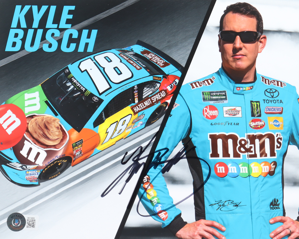 Kyle Busch Signed NASCAR 8x10 Photo (Beckett) at PristineAuction.com Kyle Busch Signed NASCAR 8x10 Photo (Beckett) at PristineAuction.com