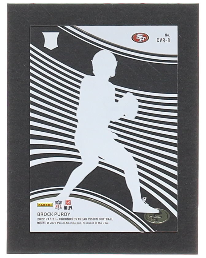 Brock Purdy 2022 Panini Chronicles Clear Vision Rookies #8 RC at PristineAuction.com Brock Purdy 2022 Panini Chronicles Clear Vision Rookies #8 RC at PristineAuction.com
