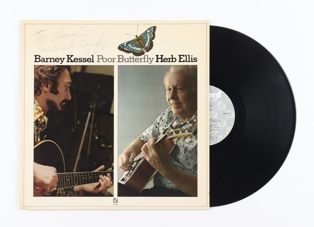 Herb Ellis Signed "Poor Butterfly" Vinyl Record Album Inscribed "Sincerely" (Beckett) at PristineAuction.com Herb Ellis Signed "Poor Butterfly" Vinyl Record Album Inscribed "Sincerely" (Beckett) at PristineAuction.com