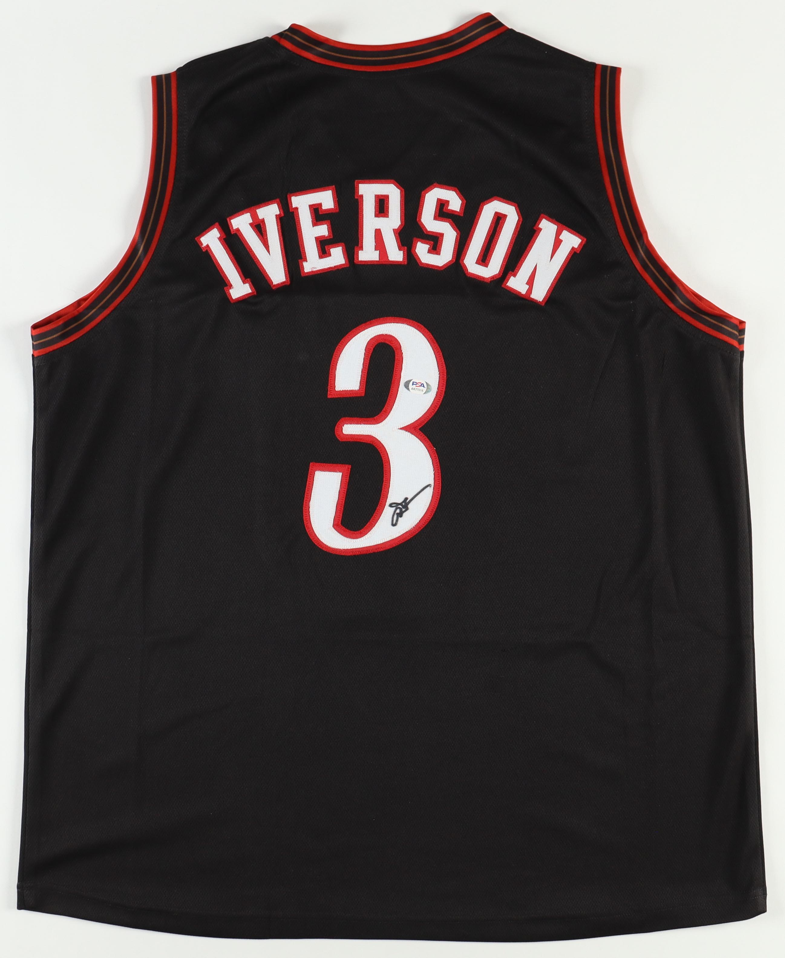 Allen Iverson Signed Jersey (PSA) at PristineAuction.com Allen Iverson Signed Jersey (PSA) at PristineAuction.com