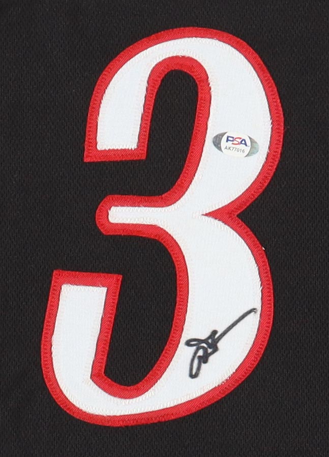 Allen Iverson Signed Jersey (PSA) at PristineAuction.com Allen Iverson Signed Jersey (PSA) at PristineAuction.com