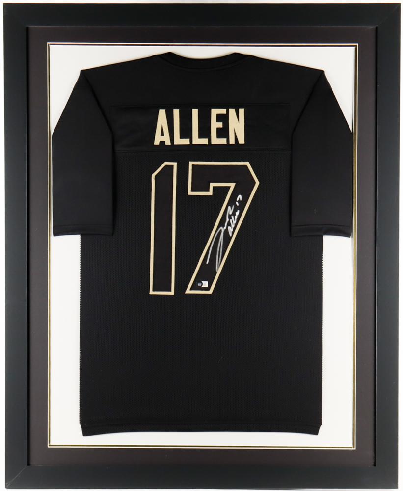 Josh Allen Signed Custom Framed Jersey Display (Beckett) at PristineAuction.com Josh Allen Signed Custom Framed Jersey Display (Beckett) at PristineAuction.com