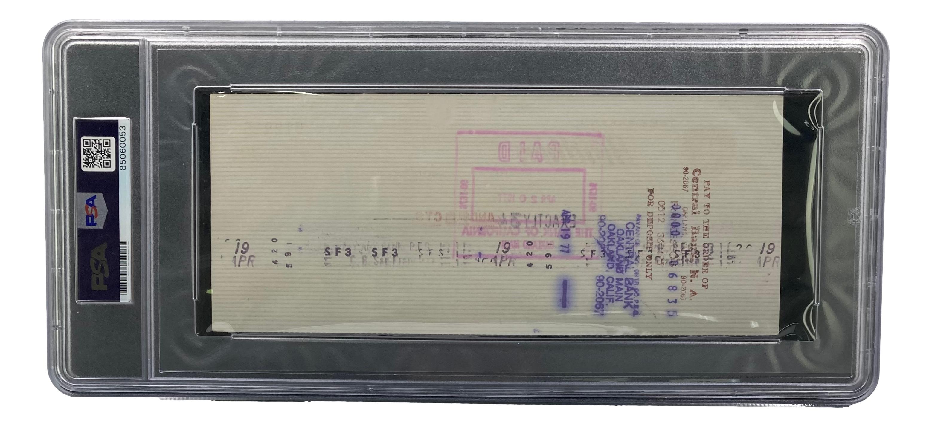 Al Davis Signed Raiders Personal Bank Check (PSA | Autograph Graded 10) at PristineAuction.com Al Davis Signed Raiders Personal Bank Check (PSA | Autograph Graded 10) at PristineAuction.com