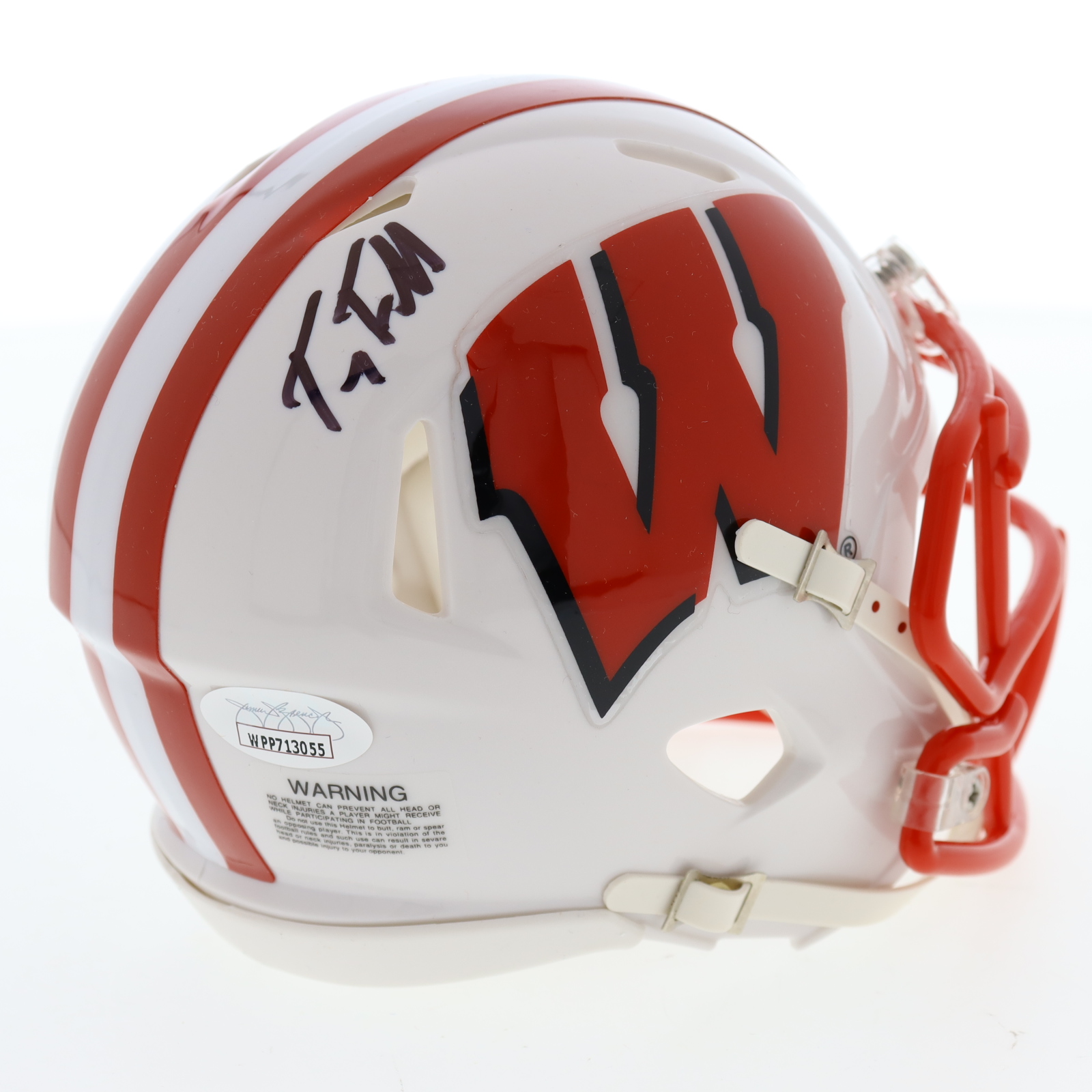 Troy Fumagalli Signed Wisconsin Badgers Speed Mini Helmet (JSA) at PristineAuction.com Troy Fumagalli Signed Wisconsin Badgers Speed Mini Helmet (JSA) at PristineAuction.com