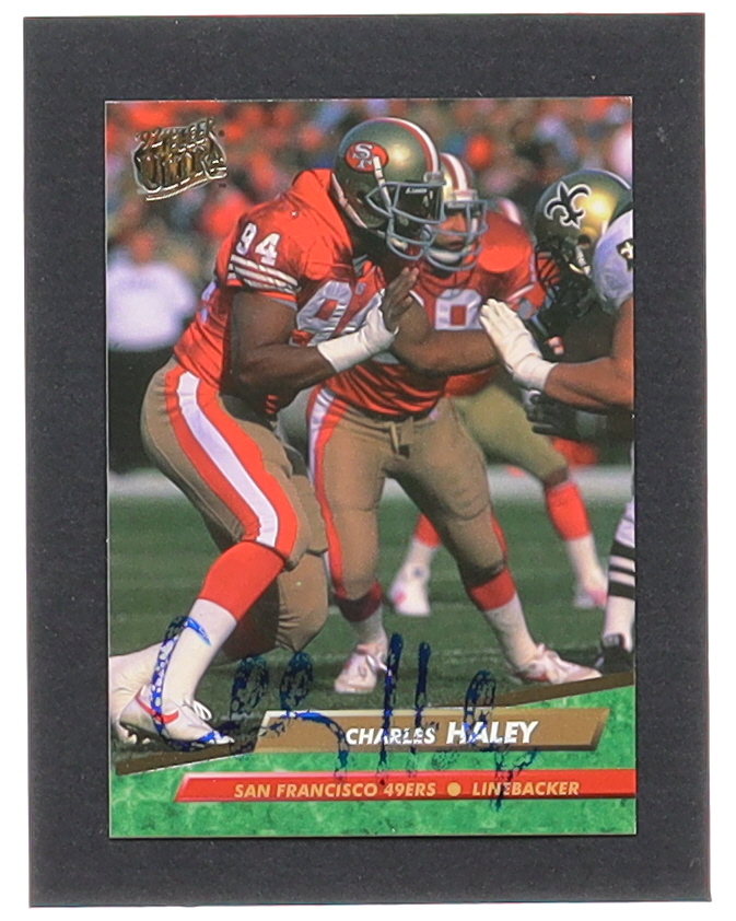 Charles Haley Signed 1992 Ultra #362 (Beckett) at PristineAuction.com Charles Haley Signed 1992 Ultra #362 (Beckett) at PristineAuction.com