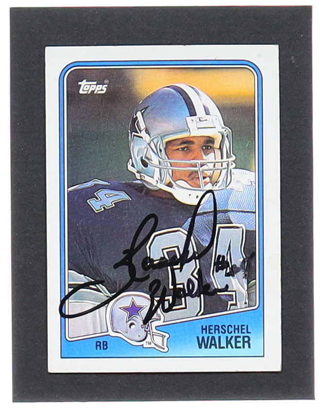 Herschel Walker Signed 1988 Topps #261 (Beckett) at PristineAuction.com Herschel Walker Signed 1988 Topps #261 (Beckett) at PristineAuction.com