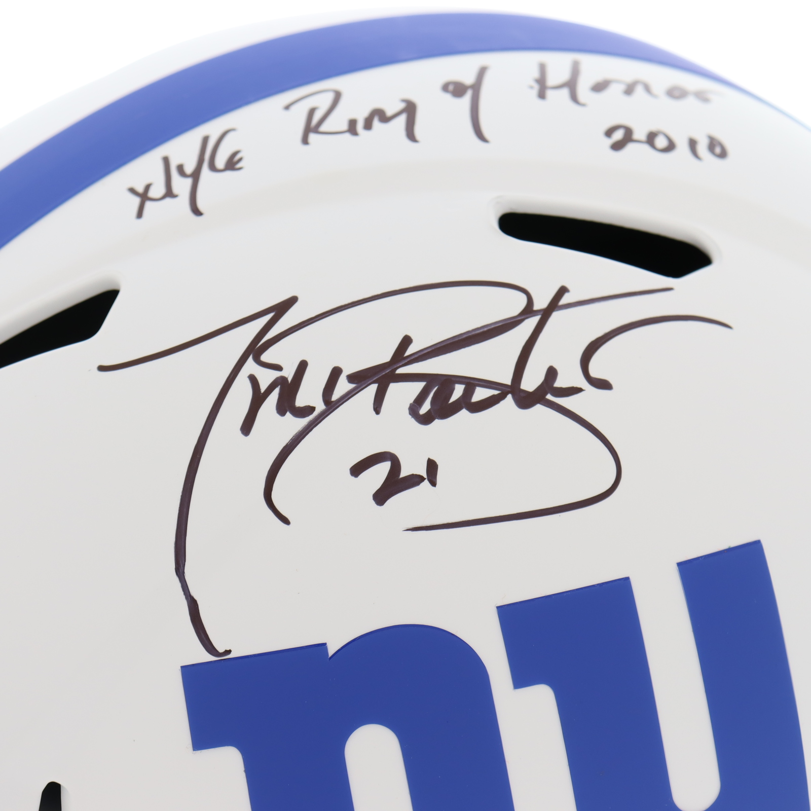 Tiki Barber Signed Giants Full-Size Lunar Eclipse Alternate Speed Helmet Inscribed "NYG Ring of Honor 2010" (Beckett) at PristineAuction.com Tiki Barber Signed Giants Full-Size Lunar Eclipse Alternate Speed Helmet Inscribed "NYG Ring of Honor 2010" (Beckett) at PristineAuction.com