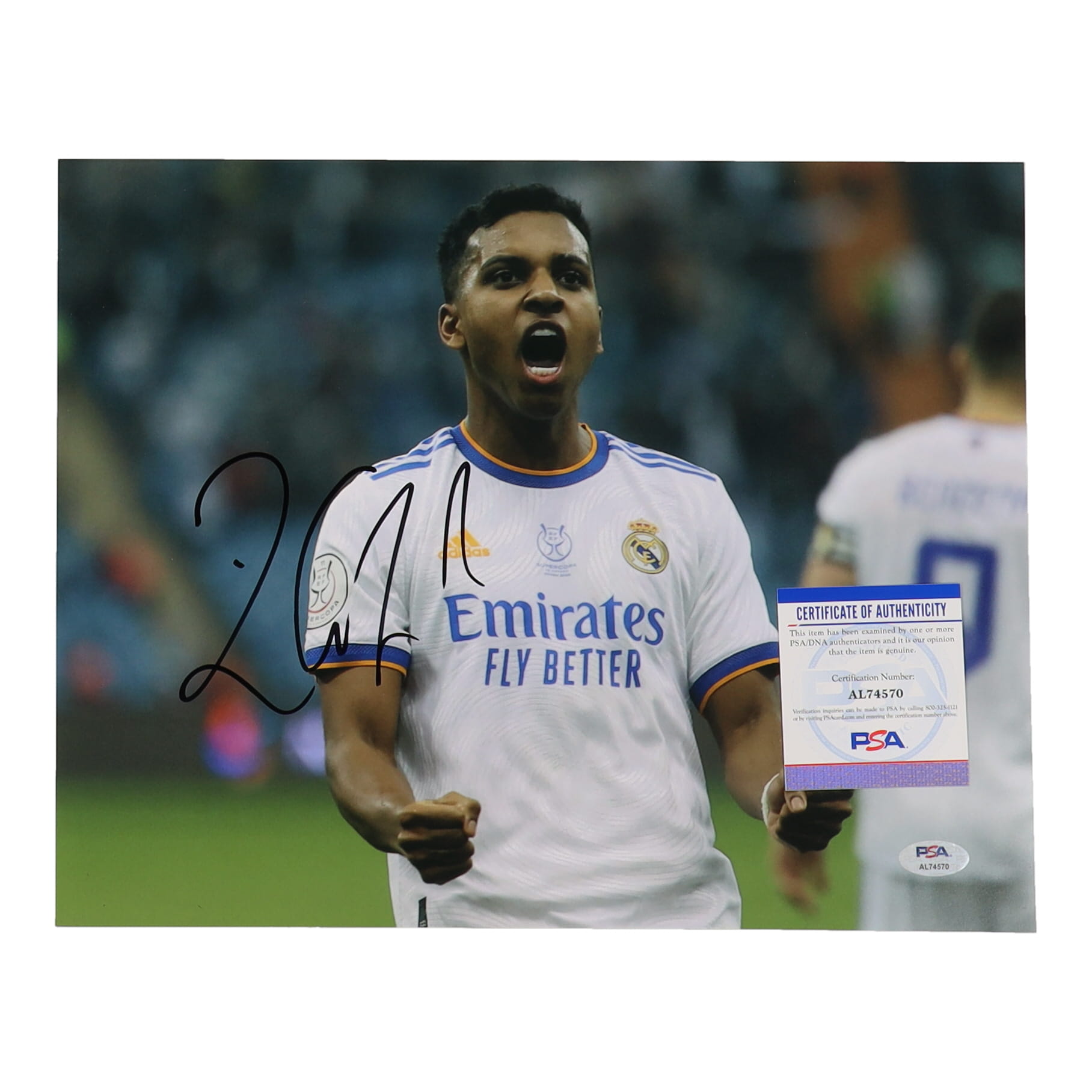 Rodrygo Signed Real Madrid CF 11x14 Photo (PSA) at PristineAuction.com Rodrygo Signed Real Madrid CF 11x14 Photo (PSA) at PristineAuction.com