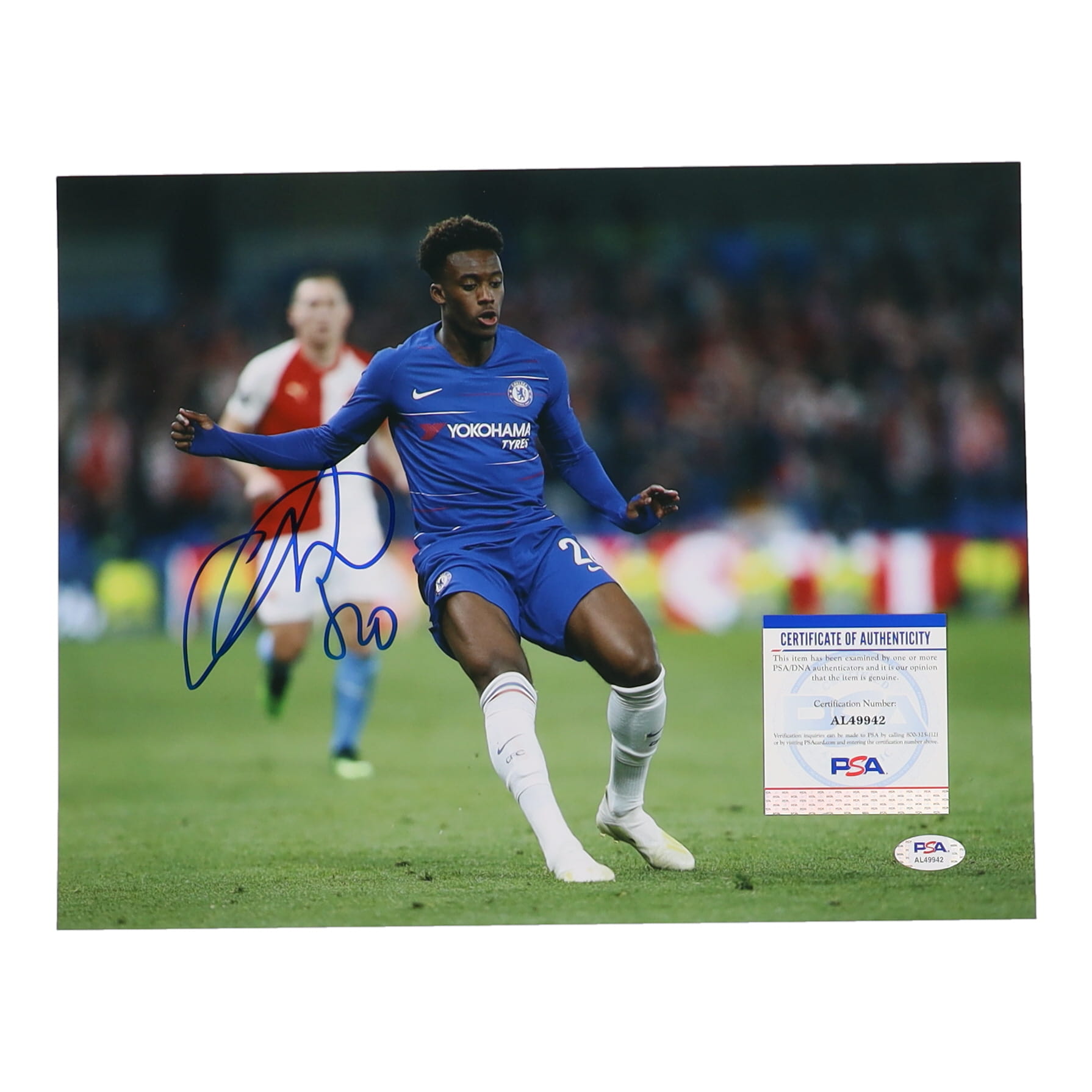 Callum Hudson-Odoi Signed Team England 11x14 Photo (PSA) at PristineAuction.com Callum Hudson-Odoi Signed Team England 11x14 Photo (PSA) at PristineAuction.com